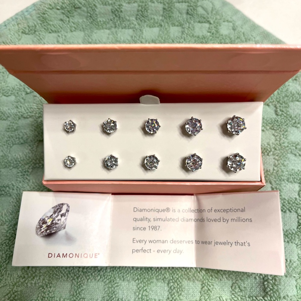Diamonique Stud Earrings